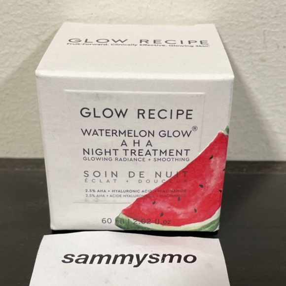 Glow Recipe Other - Glow Recipe Watermelon Glow AHA Night Treatment 2.02oz Full Size NIB